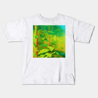 Misty Tropical Forest Kids T-Shirt